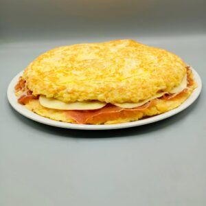 Tortilla rellana de jamón serrano y queso - Kaioba Tortillas