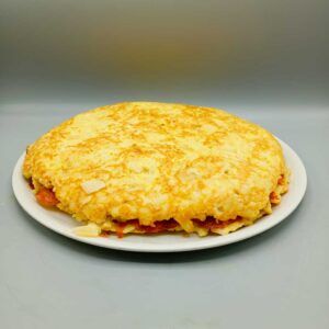 Tortilla de patata con chorizo ibérico
