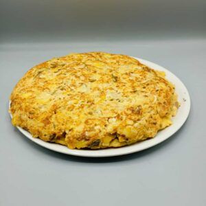 Tortilla de patatas con espárragos trigueros