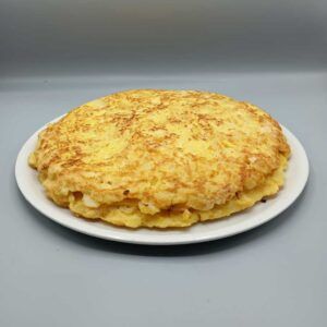 Tortilla de patatas con queso Gouda