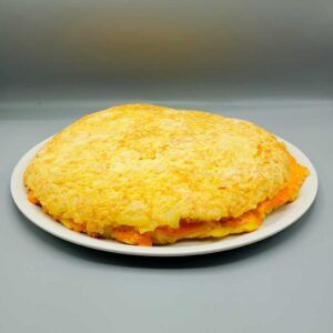 Tortilla de patatas con queso Chédar